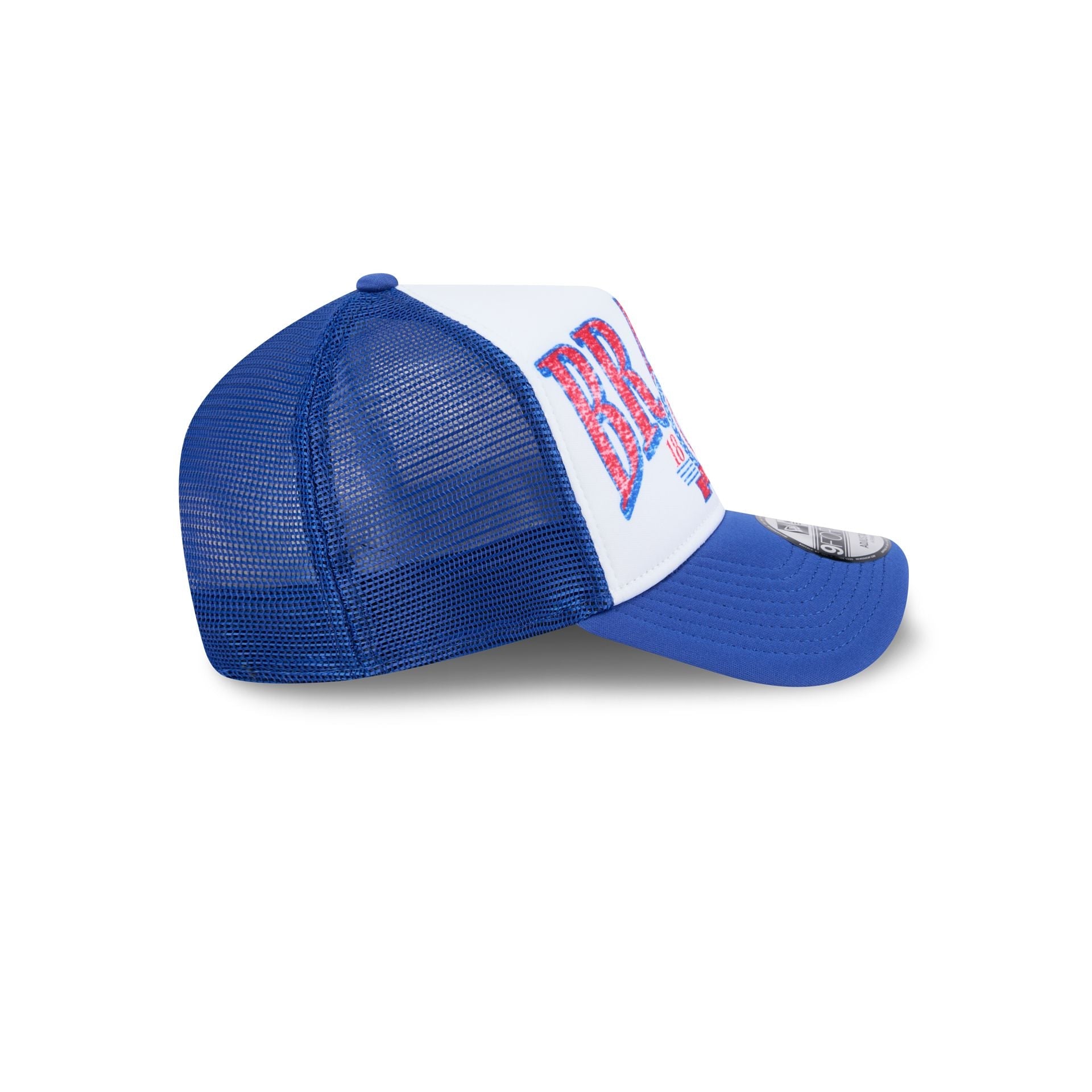 Atlanta Braves Distressed 9FORTY A-Frame Trucker Hat