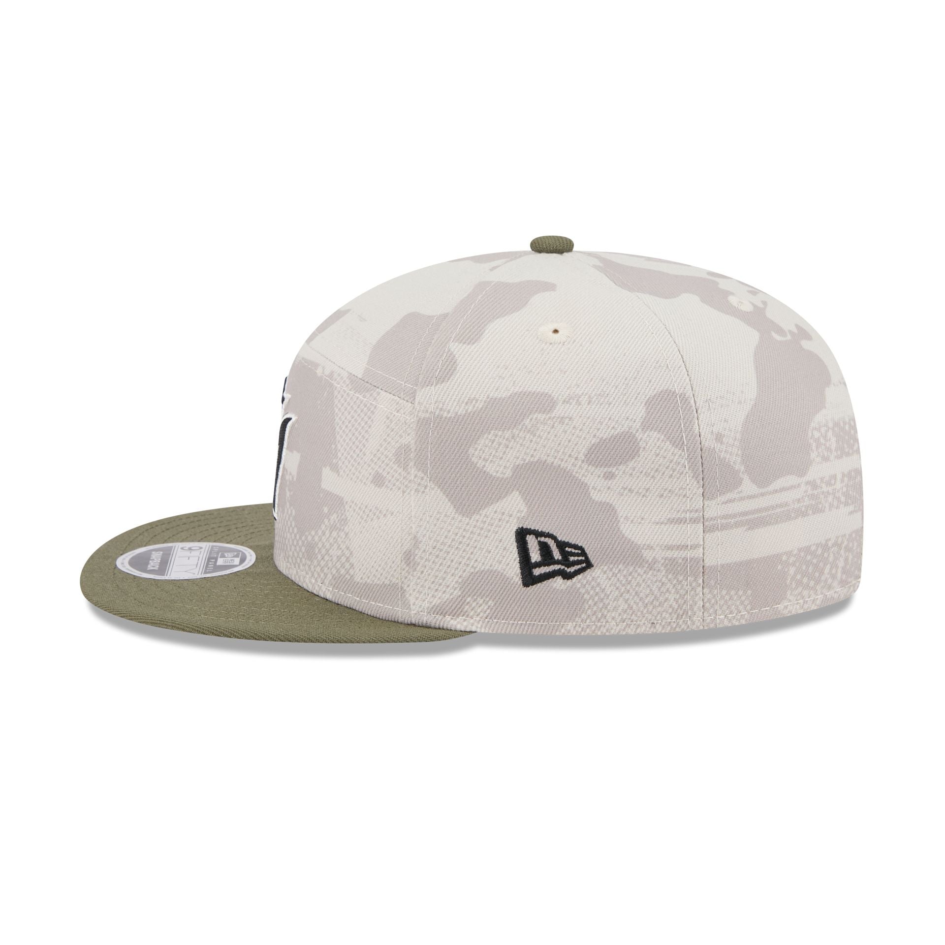 Miami Marlins Armed Forces Day 2025 Split Panel 9FIFTY Snapback Hat