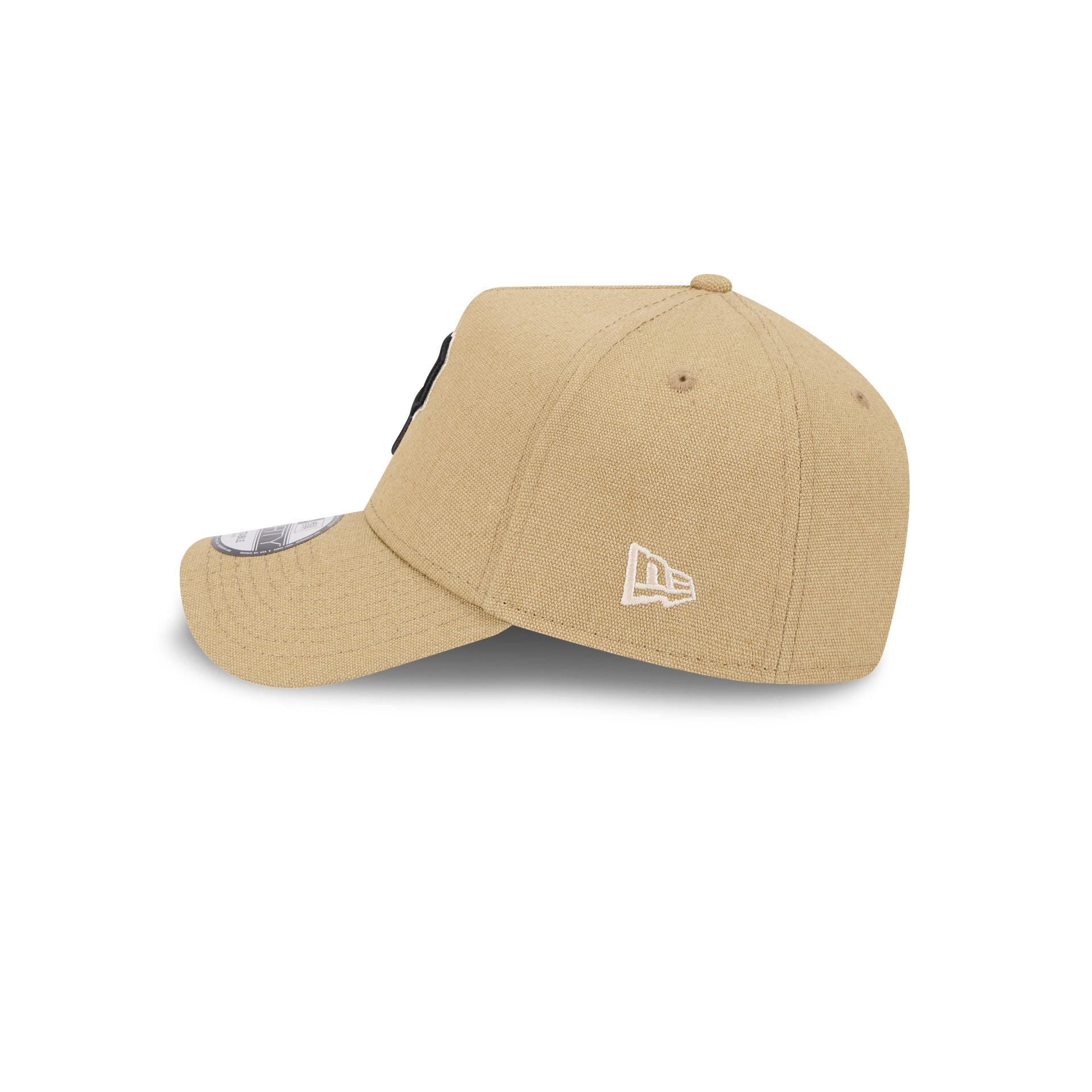 Pittsburgh Pirates Logo Essentials Khaki 9FORTY A-Frame Snapback Hat
