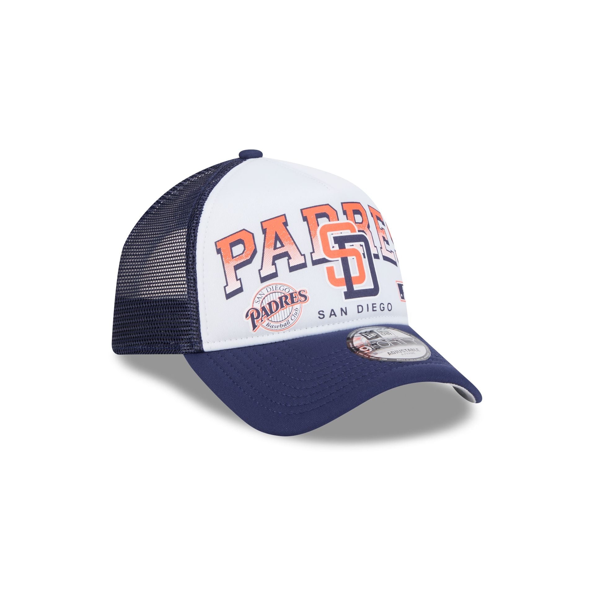 San Diego Padres Sport Classics 9FORTY A-Frame Trucker Hat