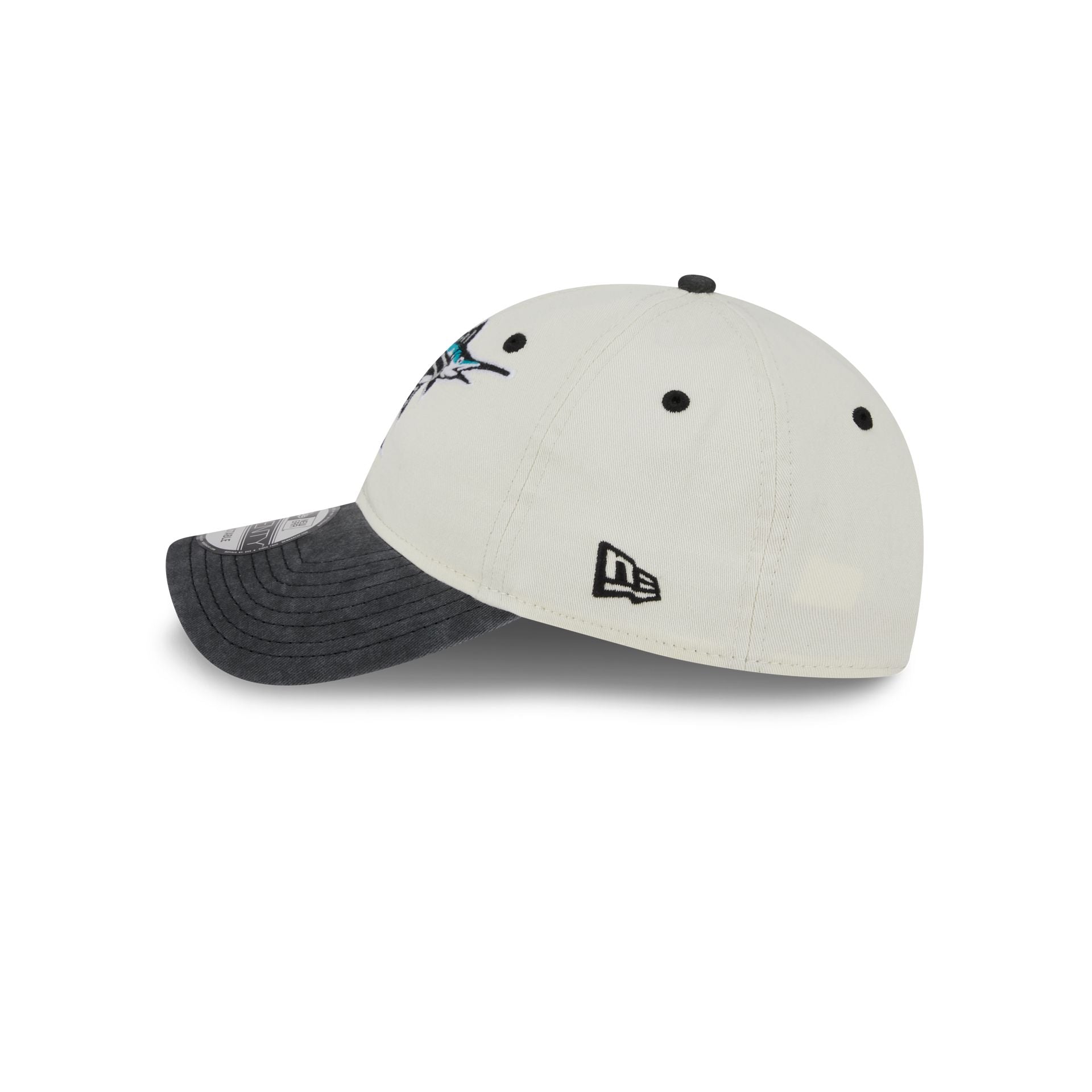 Miami Marlins Classic Sidescript 9TWENTY Adjustable Hat