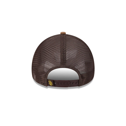 San Diego Padres Distressed 9FORTY A-Frame Trucker Hat