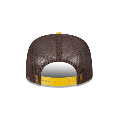 San Diego Padres Retro Script 9FIFTY A-Frame Trucker Hat