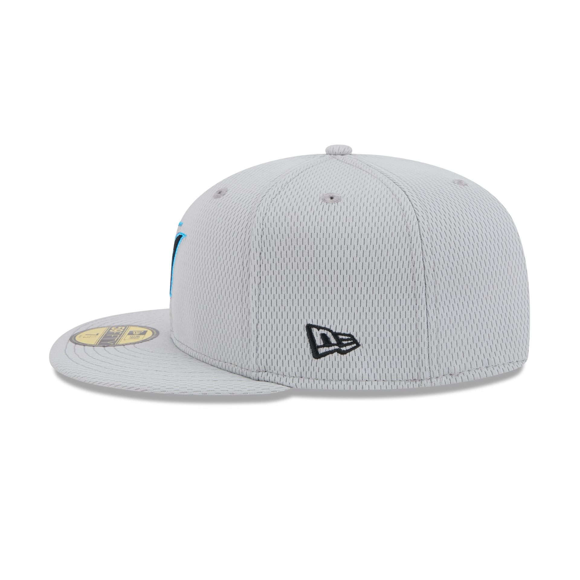 Miami Marlins 2025 Clubhouse Gray 59FIFTY Fitted Hat