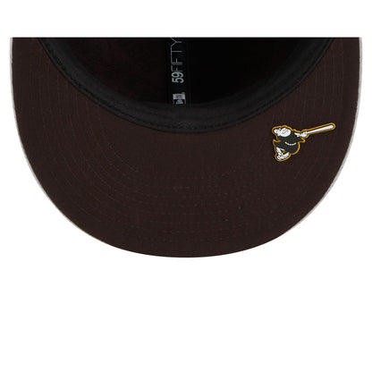 San Diego Padres 2025 Clubhouse Gray 59FIFTY Fitted Hat