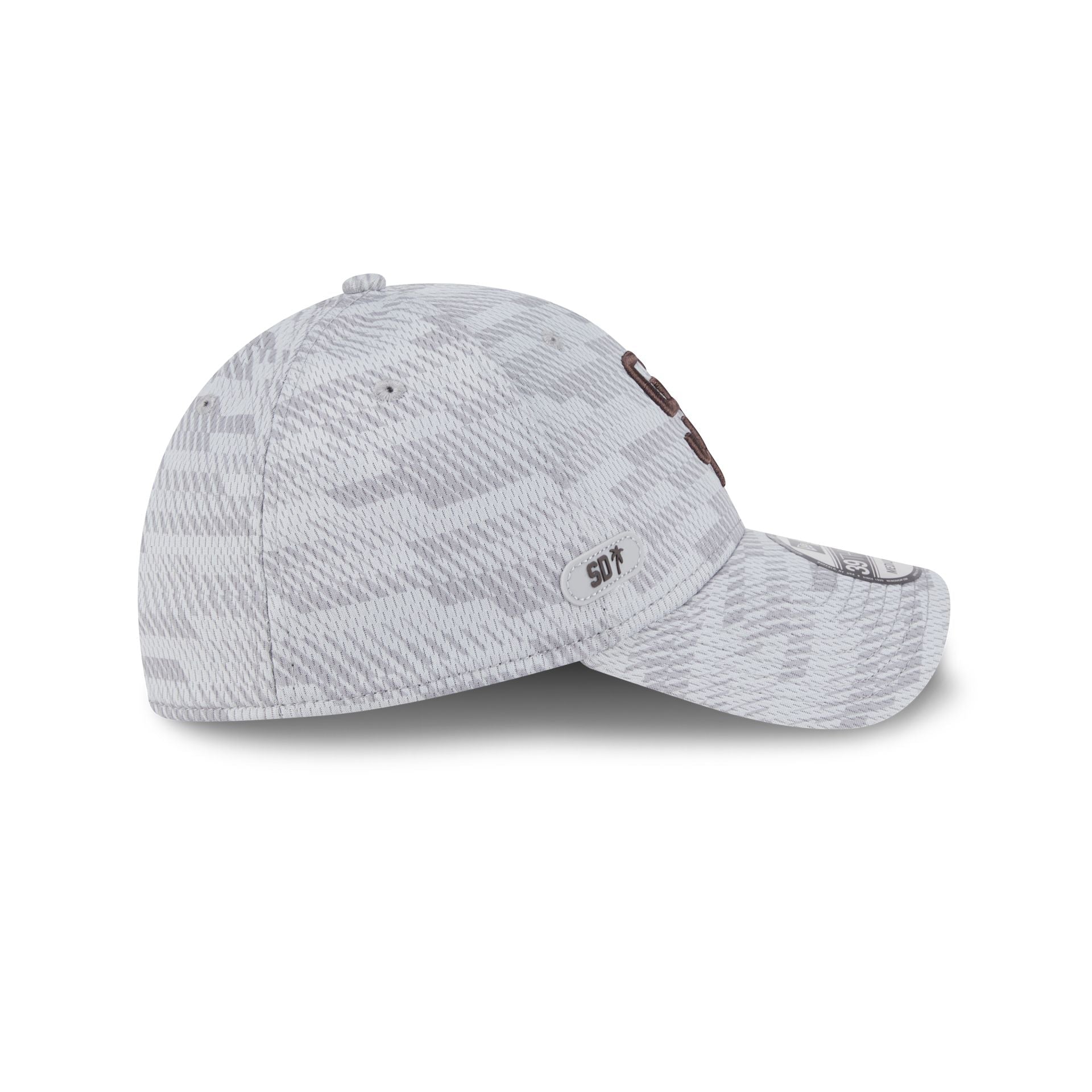 San Diego Padres 2025 Clubhouse Gray 39THIRTY Stretch Fit