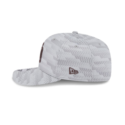 San Diego Padres 2025 Clubhouse Gray 9SEVENTY Stretch-Snap Hat