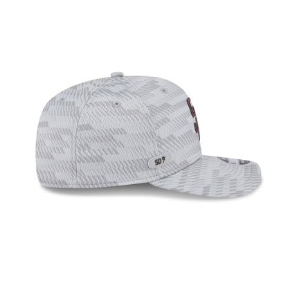 San Diego Padres 2025 Clubhouse Gray 9SEVENTY Stretch-Snap Hat