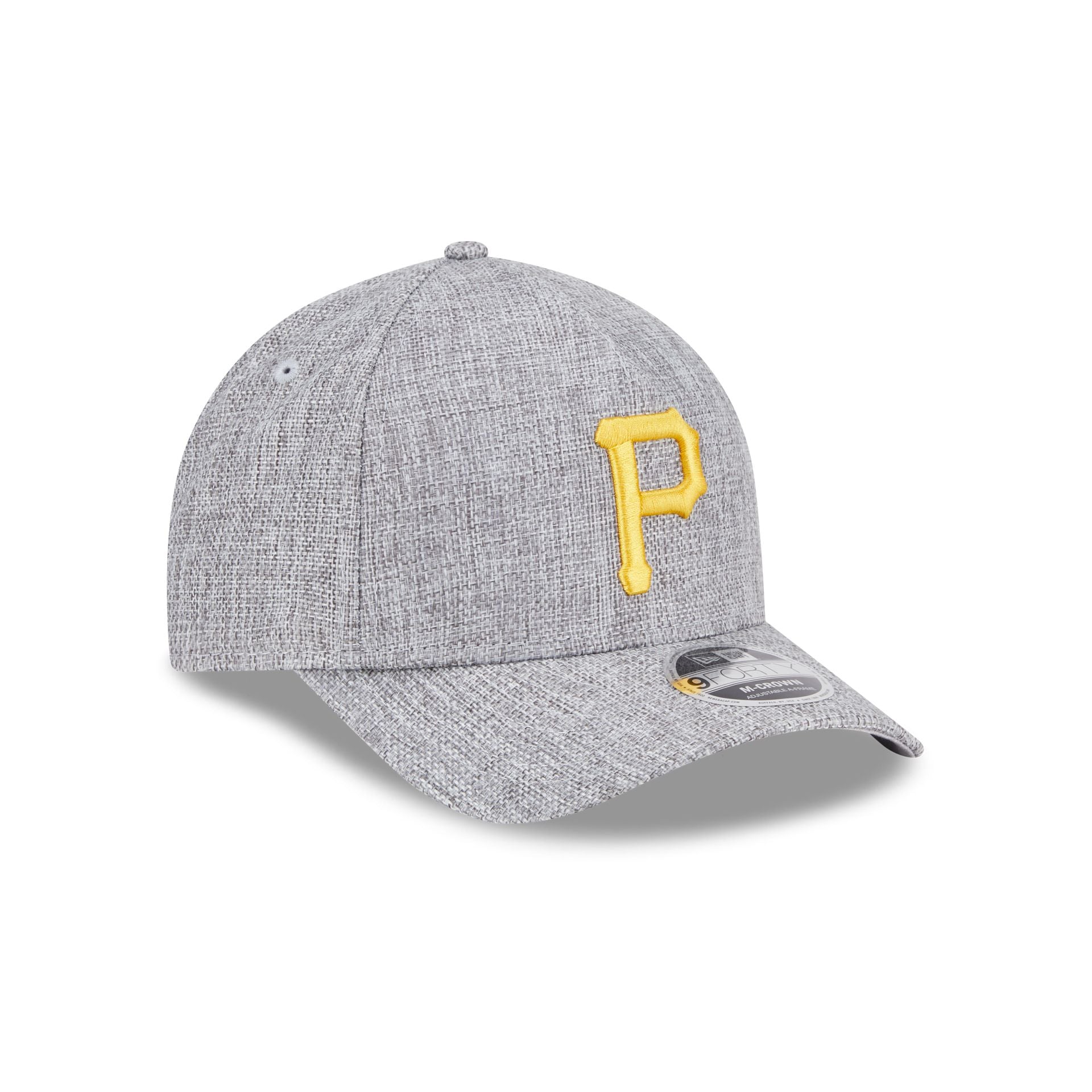 Pittsburgh Pirates Cotton Weave Gray 9FORTY M-Crown A-Frame Snapback Hat