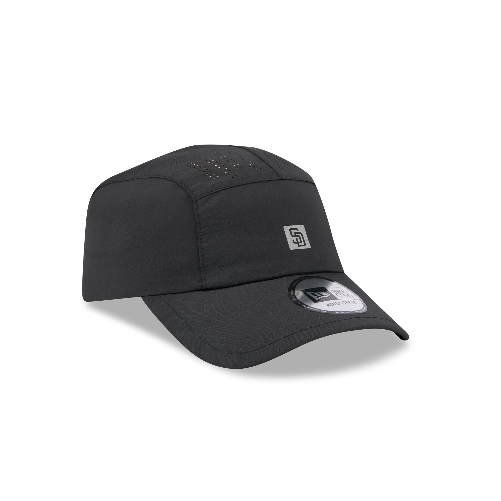 San Diego Padres Black Reflect Runner Adjustable Hat