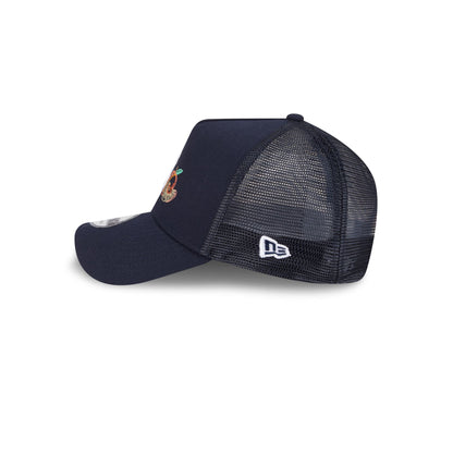 Atlanta Braves State Stitch 9FORTY A-Frame Trucker Hat