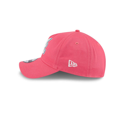 Atlanta Braves Coral 9TWENTY A-Frame Adjustable Hat