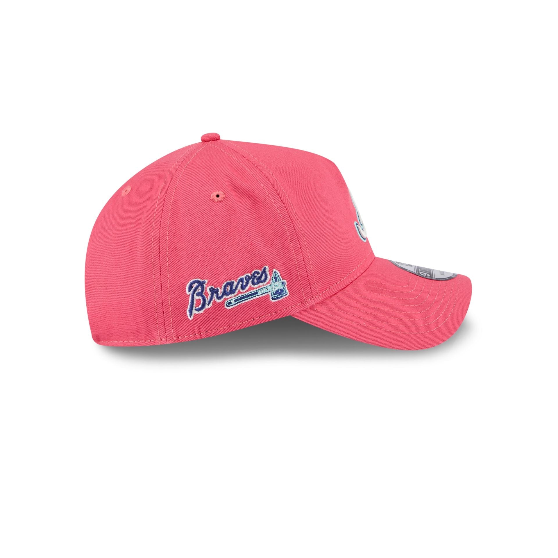 Atlanta Braves Coral 9TWENTY A-Frame Adjustable Hat