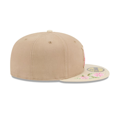 Miami Marlins Hand Stitched Floral 59FIFTY Fitted Hat