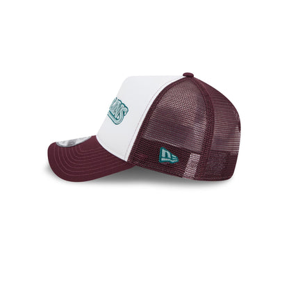 Miami Marlins Optic White 9FORTY A-Frame Snapback Hat
