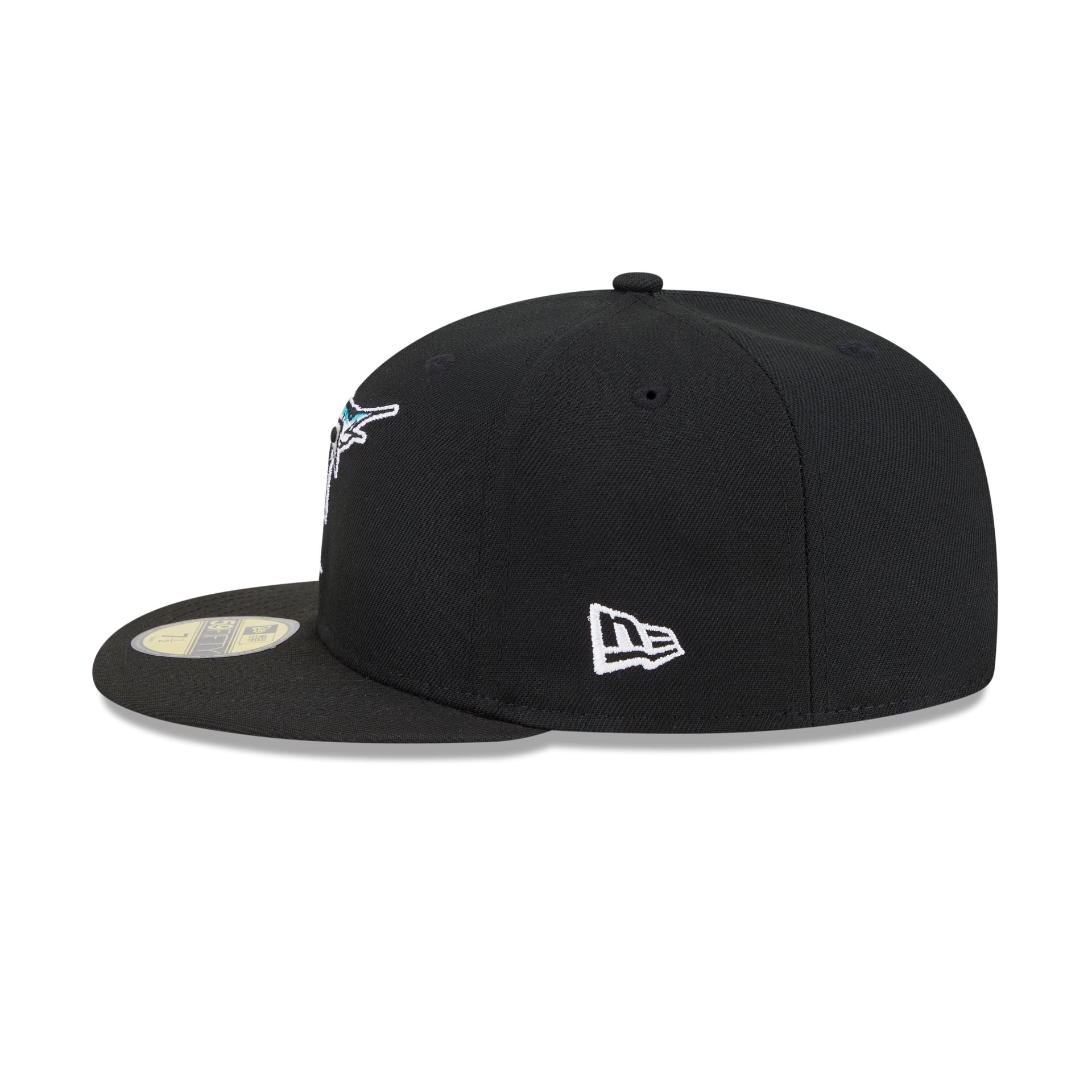 Miami Marlins Floral Undervisor 59FIFTY Fitted Hat