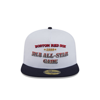 Boston Red Sox Summer Derby White 59FIFTY A-Frame Fitted Hat