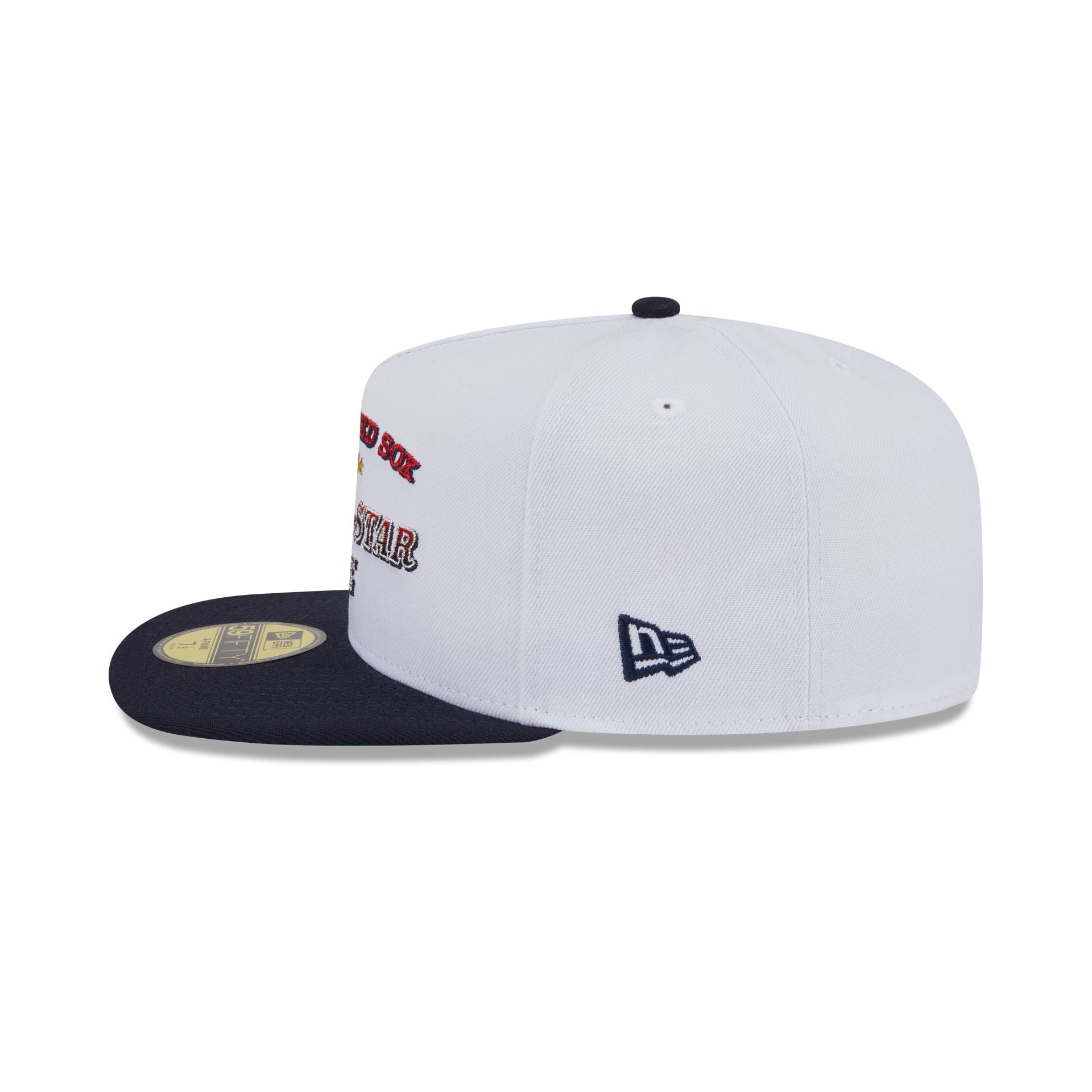 Boston Red Sox Summer Derby White 59FIFTY A-Frame Fitted Hat