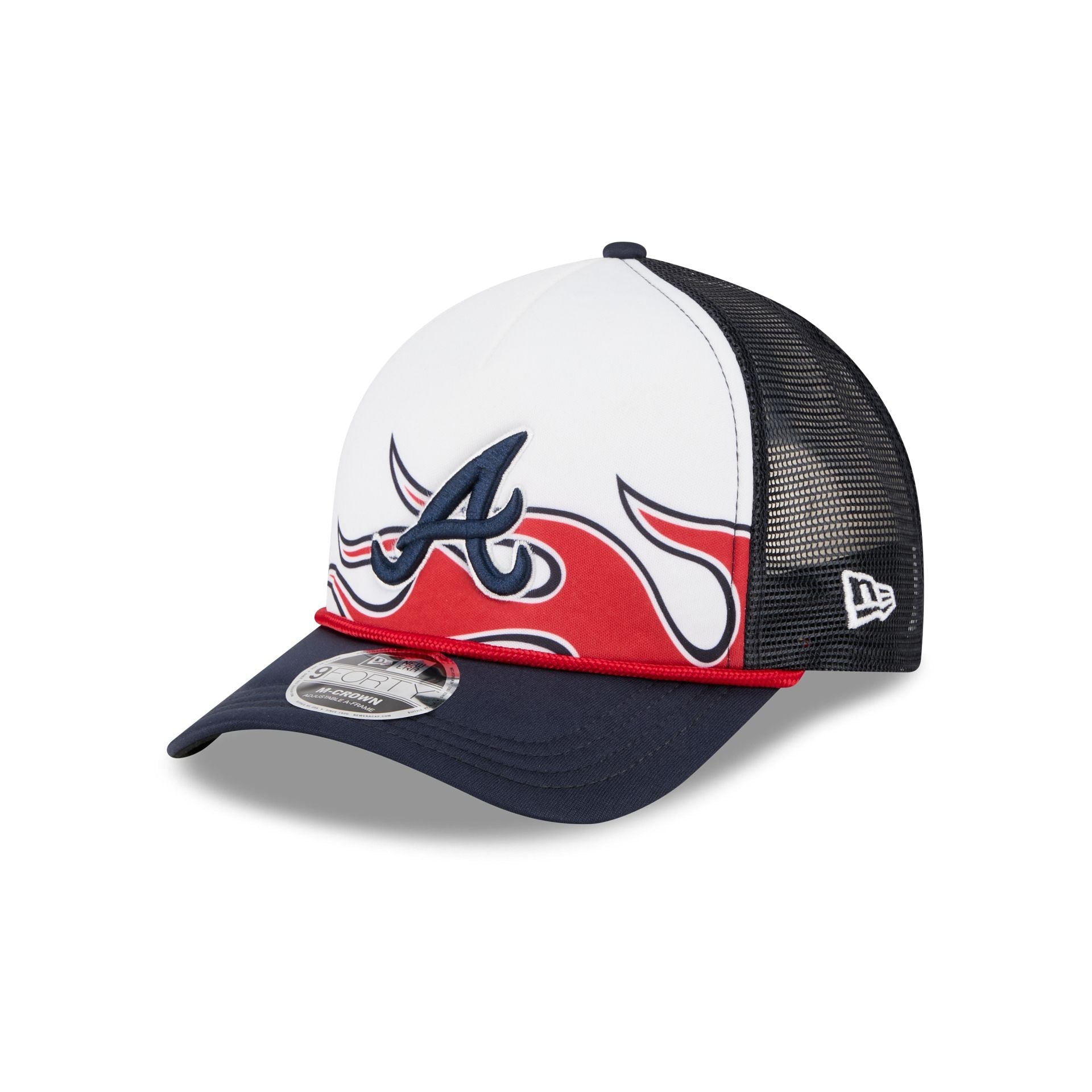 Atlanta Braves Speedway Classic Fan Pack 9FORTY M-Crown A-Frame Trucker