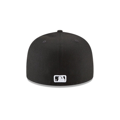 Atlanta Braves Black and White Basic 59FIFTY Fitted Hat